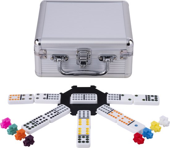 Étui Domino Double 12 Noir Longfield – Jeu De Société Voyage