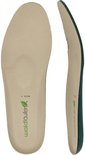 Binnenzool van een beige schoen met "waldläufer" logo en een tweede binnenzool, zijaanzicht.