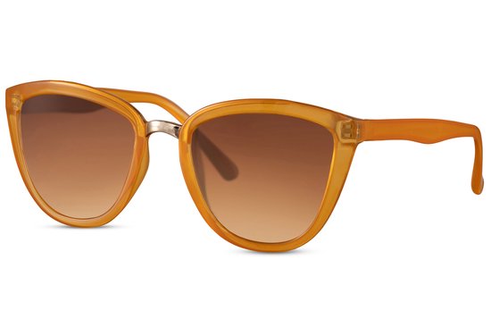 6225 Glazou The Orange Zonnebril | Oranje montuur zonnebril | Bruin glazen zonnebril | Festival zonnebril | rave & techno bril | trendy & fashion zonnebril | dames & heren zonnebril | gerecycled materiaal | UV400 | Unisex + brillen sleeve & doek — afbeelding 2