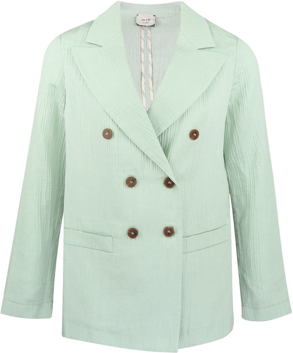 Alysi - lichtgroene blazer - maat 32 (IT38)