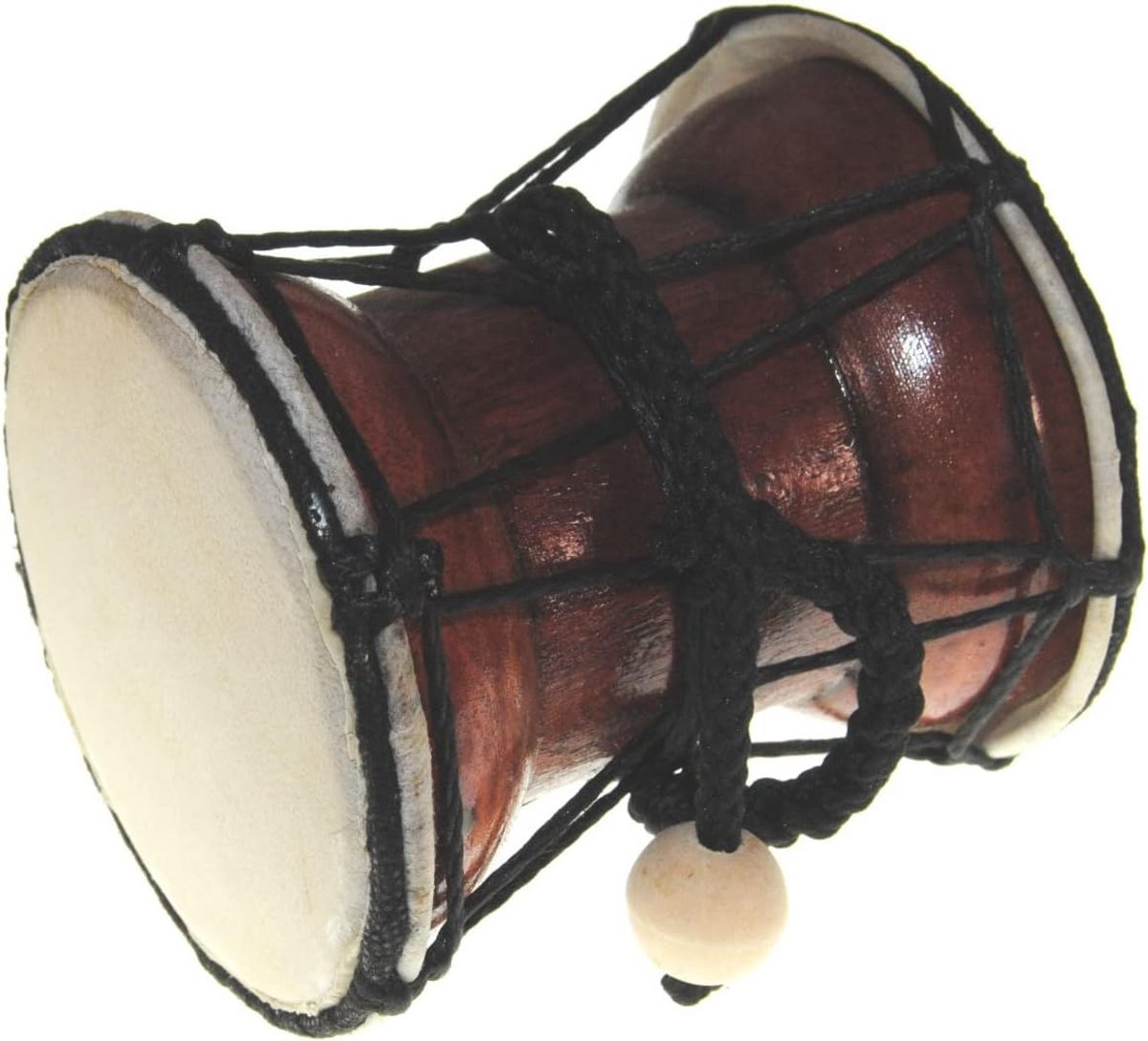 Dubbelzijdige Handtrommel Indonesisch Muziekinstrument met Kralen