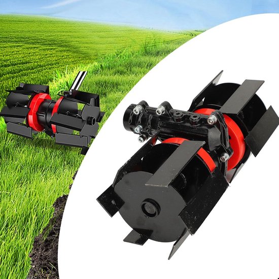 E-Ambar - Universeel wiel voor grasmaaiers - onkruidwieder met recht lemmet - moeiteloos verwijderen van onkruid - diep ploegen - tuin accessoire van Merkloos	 — afbeelding 2