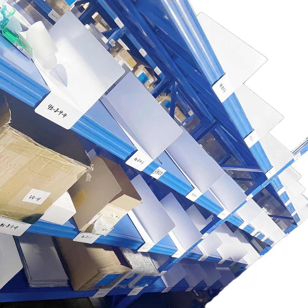 Set van 50 PVC Plankverdelers voor Kasten en Draadplanken