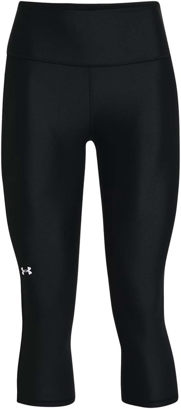 Under Armour Tech Hi Capri-BLK Dames Sportbroek - Zwart - Wit