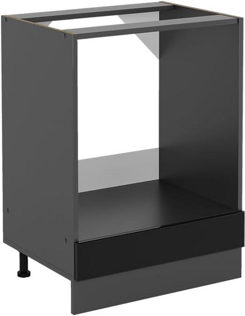 Ovenkast 60 cm Zwart Hoogglans / Antraciet - Modulaire Keukenmodule