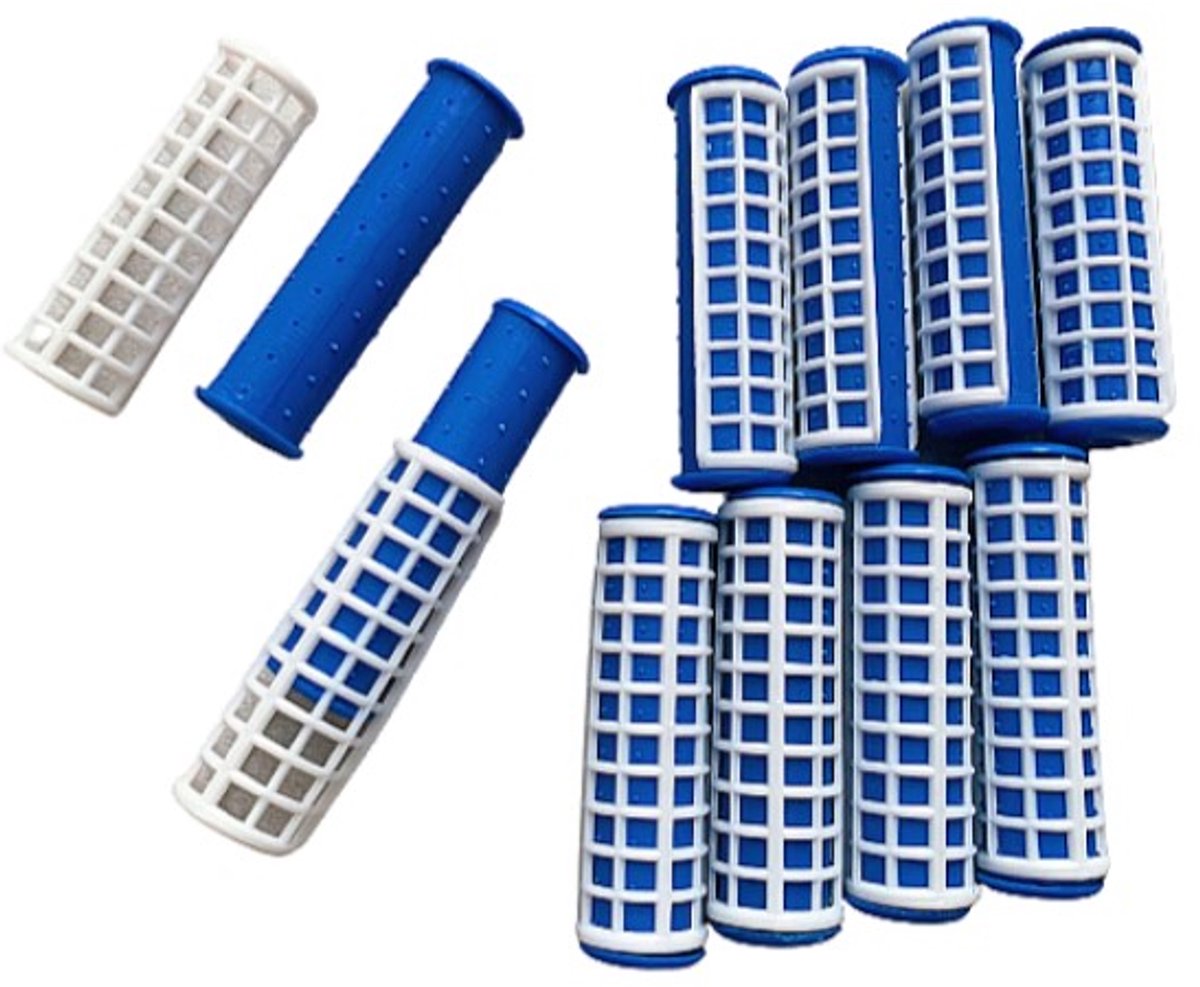 Rojafit Warmwaterkrullers - Thermokrullers - Lichtgewicht - Duurzaam - Dun - Ø 17 mm x 65 mm - 10 Stuks - Blauw