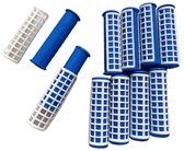 Rojafit Warmwaterkrullers - Thermokrullers - Lichtgewicht - Duurzaam - Dun - Ø 17 mm x 65 mm - 8 Stuks - Blauw