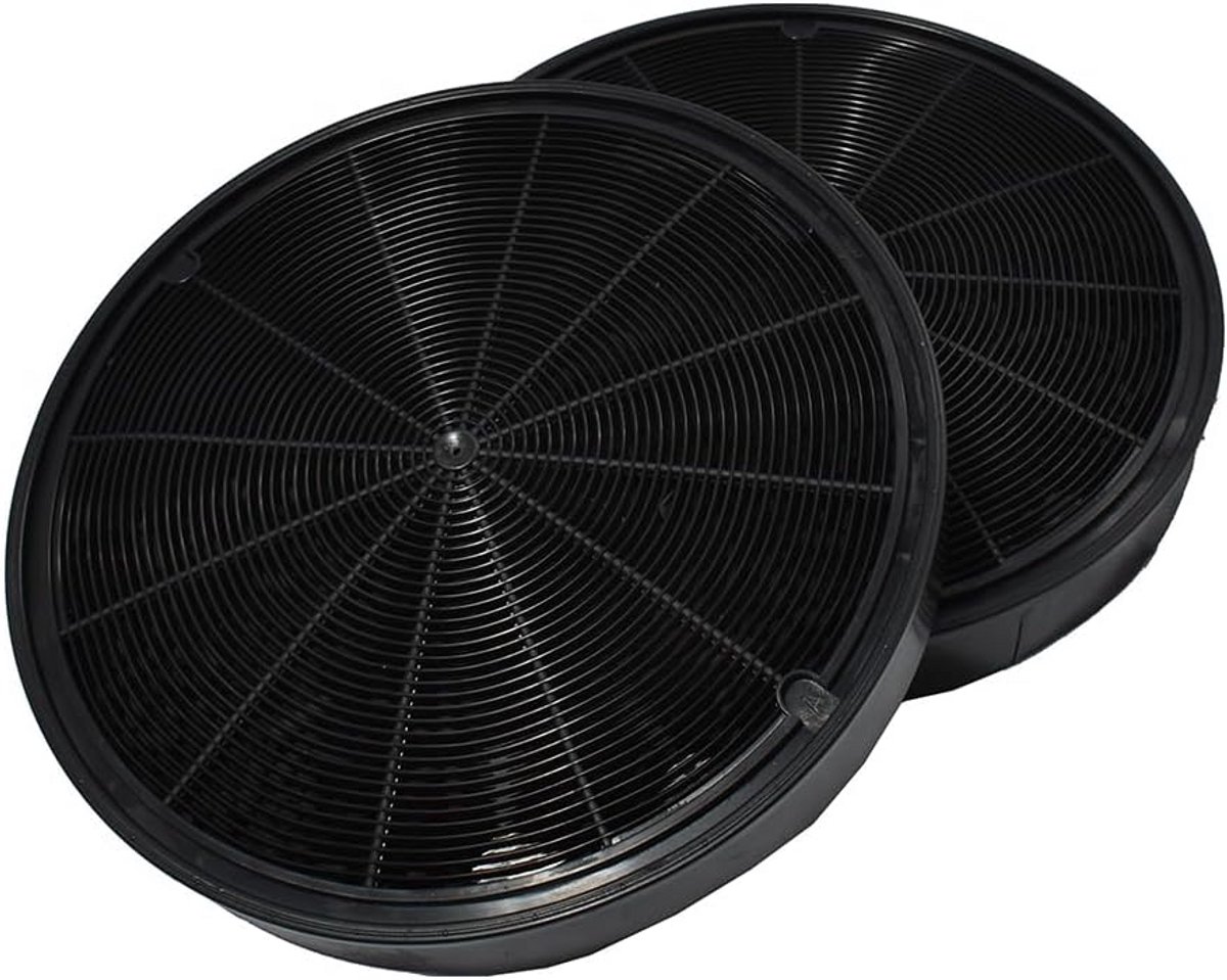 2 Universele Koolstoffilters voor Afzuigkap Diameter 196 mm