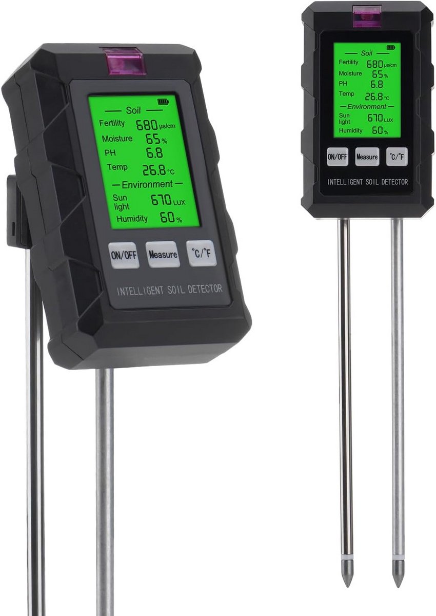 9-in-1 Grondtester voor Planten, Tuin en Gazon