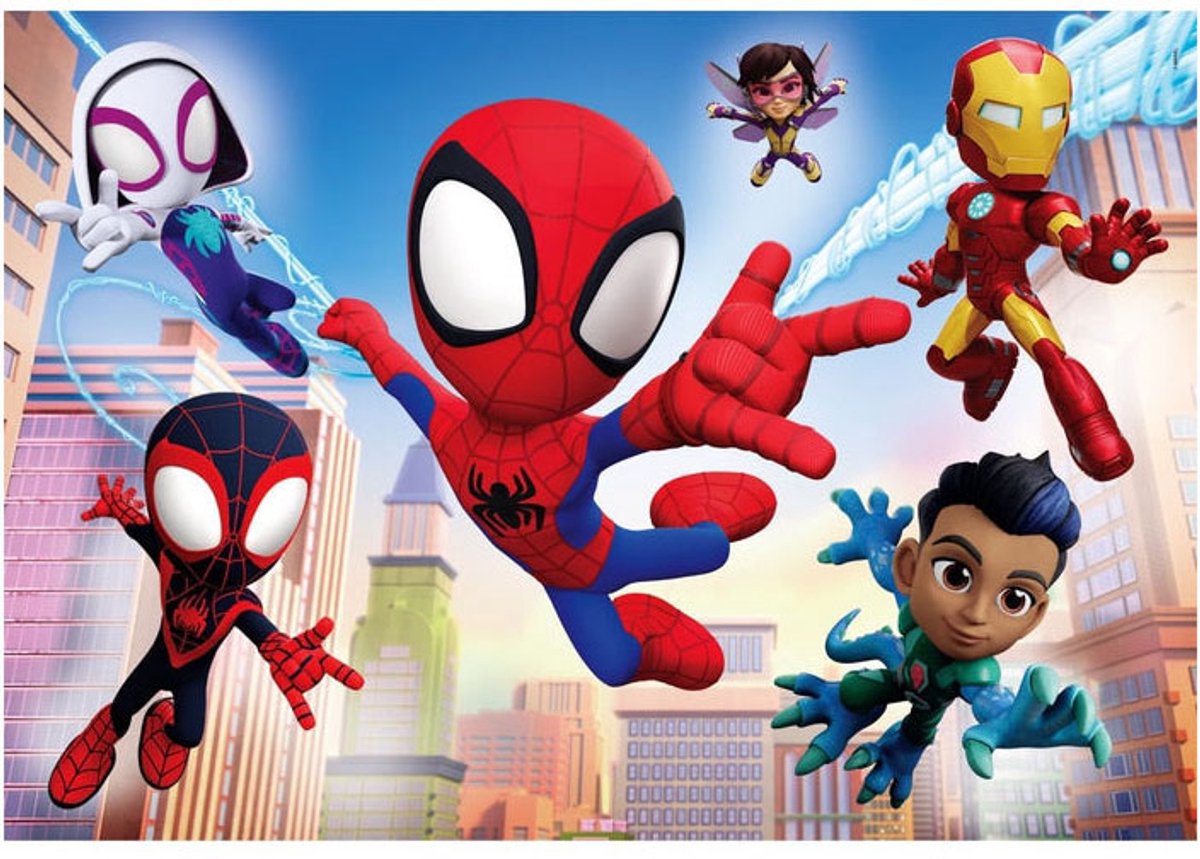 Clementoni - Puzzel - 2x60 Stukjes - Spidey en Zijn Geweldige Vrienden - Kinderen — afbeelding 3