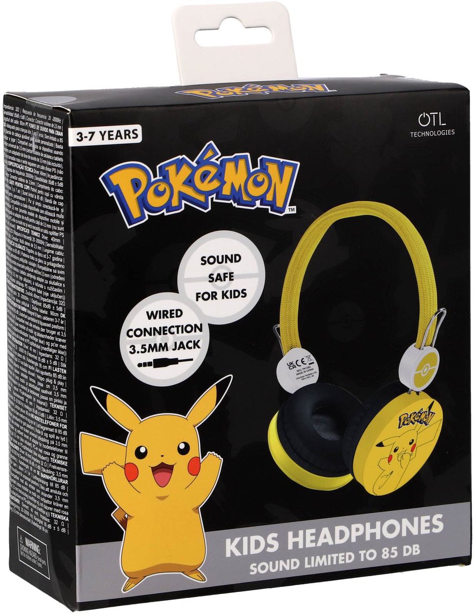 Pokémon Koptelefoon Geel