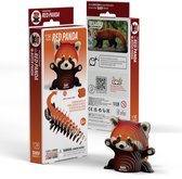 Hundnsney Schattig pluizig dier dekbedovertrek 3D rode panda