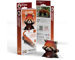 EUGY 3D Puzzel - Rode Panda - Wilde Dieren - Duurzaam - Verzamel Ze Allemaal - 6 Jaar
