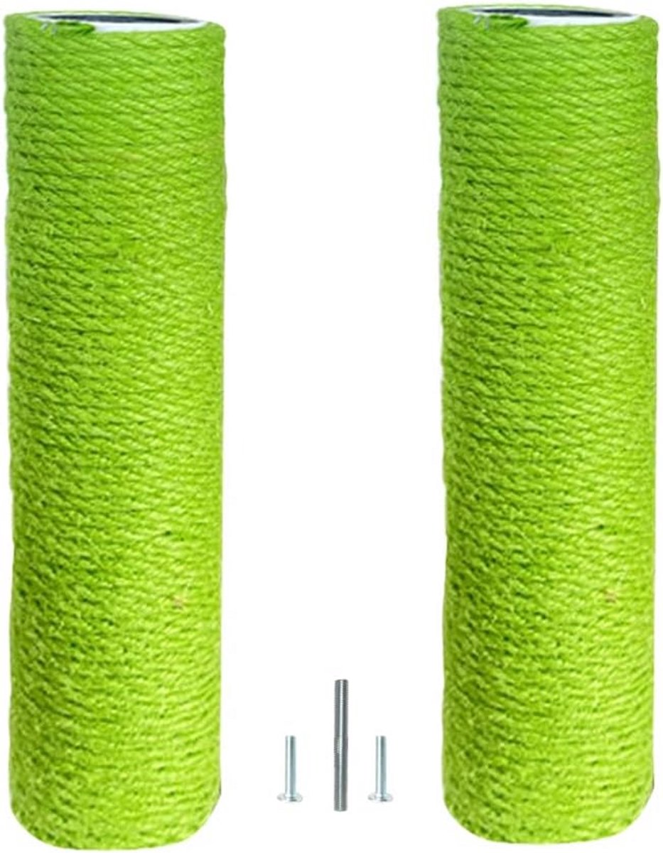Set van 2 Krabpaal Vervangingspalen 50 cm met M10 Schroefbevestiging