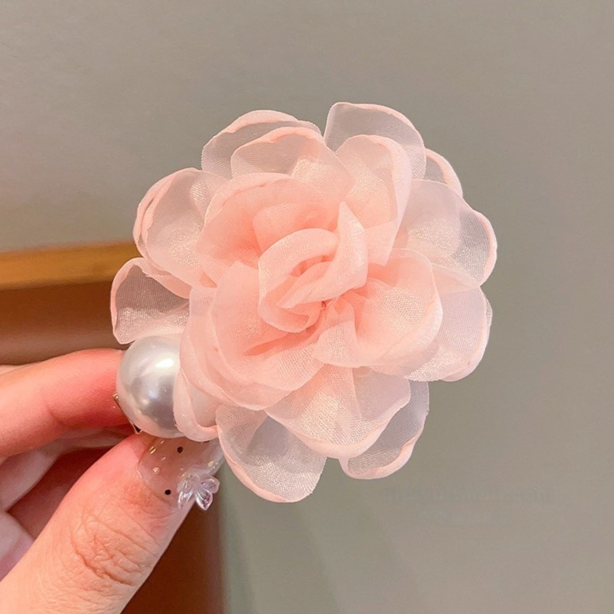 3 stuks bloemhaarclips - Haarstrikjes, prachtige haaraccessoires met krokodillenclips