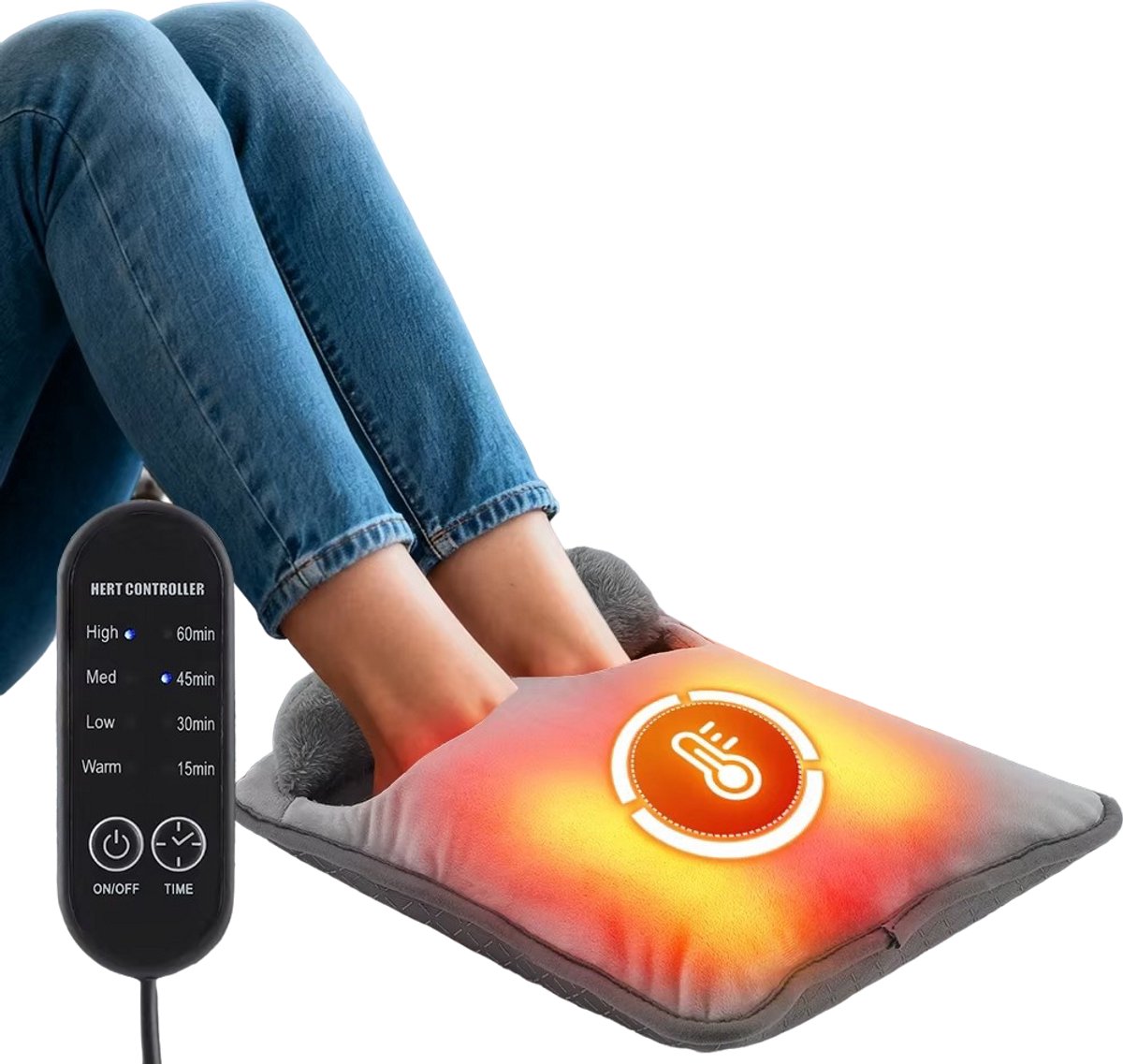 Elektrische Voet Verwarming - Voetenverwarmer - 4 Standen