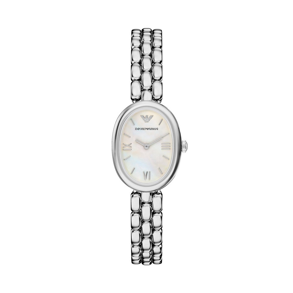 Emporio Armani AR11776 Vrouwen Horloge 28 mm - Zilverkleurig