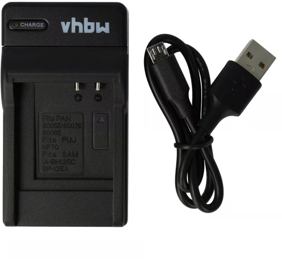 vhbw USB-C-oplader compatibel met 3M Mpro 110 Micro Projector Camera Camcorder - Oplaadstation + USB-C-kabel met oplaadindicator