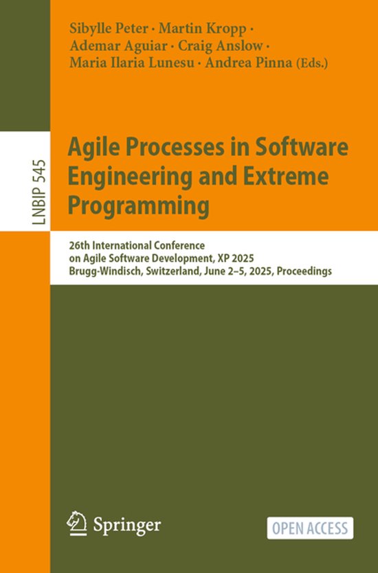 Lecture Notes in Business Information Processing545- Agile P ... - cover