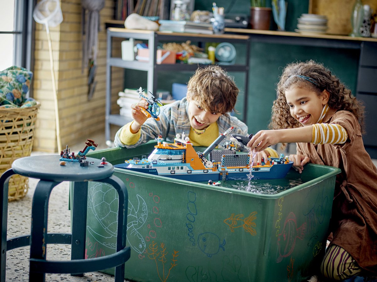 LEGO City Poolonderzoeksschip Groot Drijvend Boot Speelgoed Set voor Kinderen 7+ - 60368 — afbeelding 3