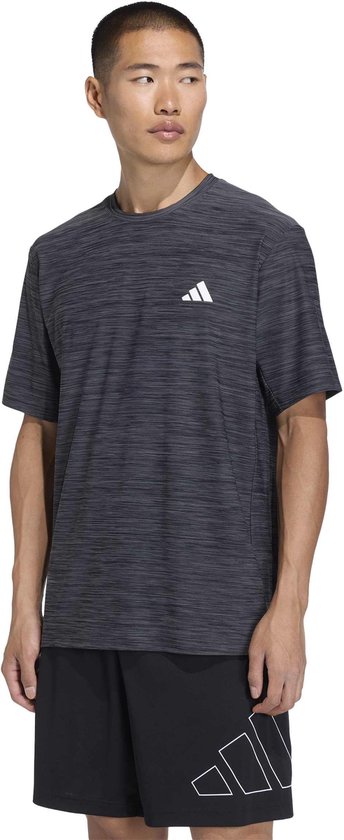 ADIDAS – we flex t – Training t-shirt korte mouw heren – Zwart, wit