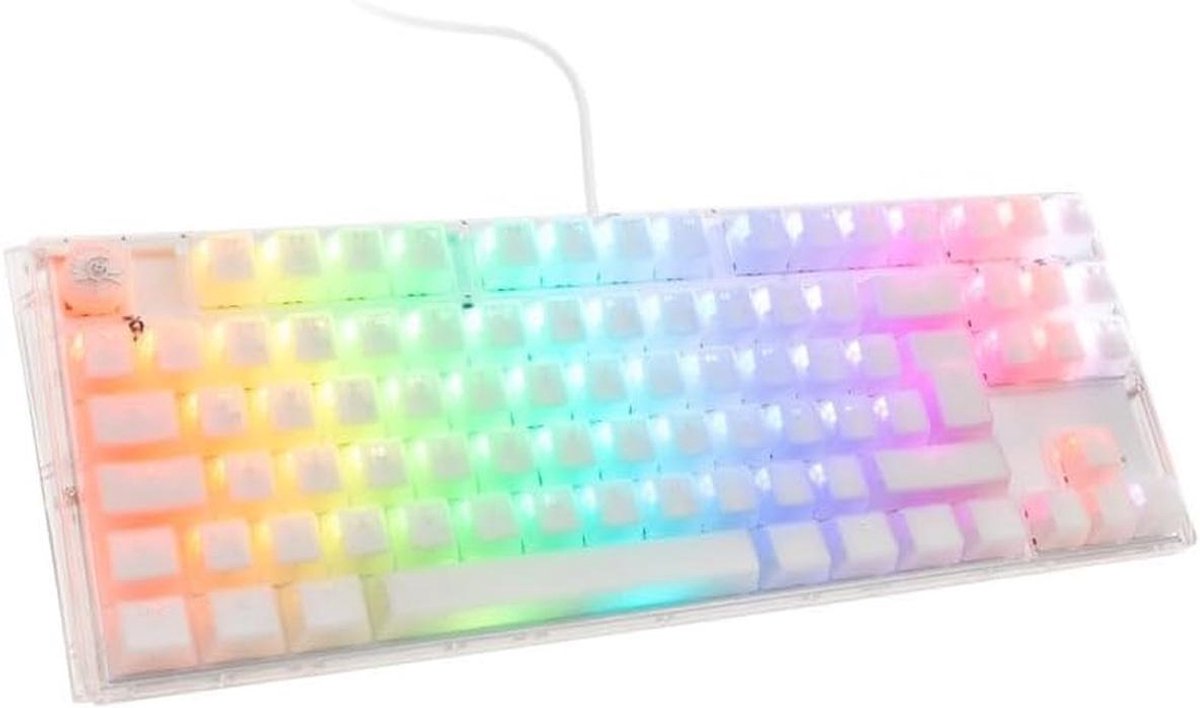 Compact Mechanisch Gaming Toetsenbord TKL met RGB Verlichting en Stille Switches