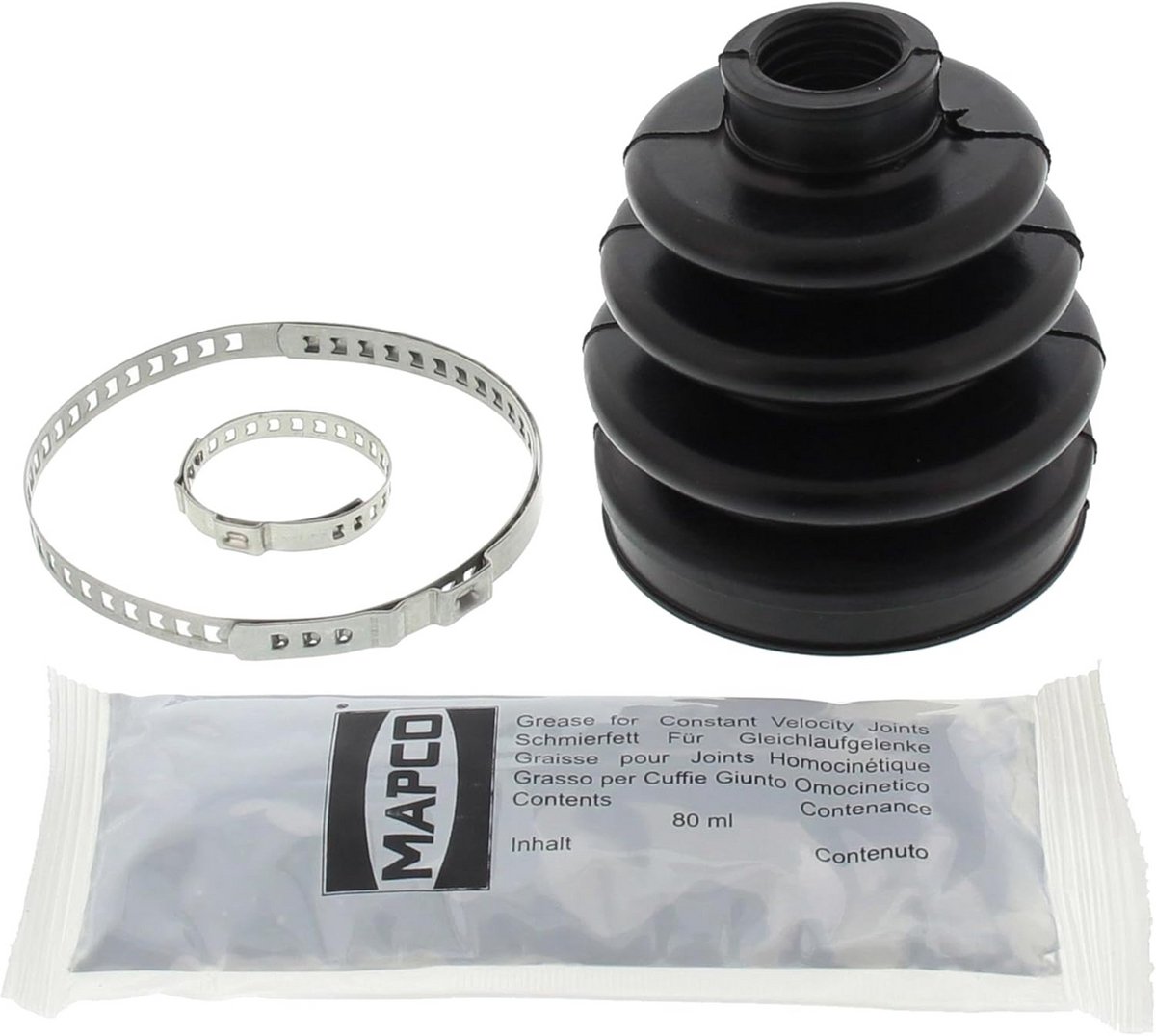 Asmanchet Set Compleet met Rubber Klem en Montagevet