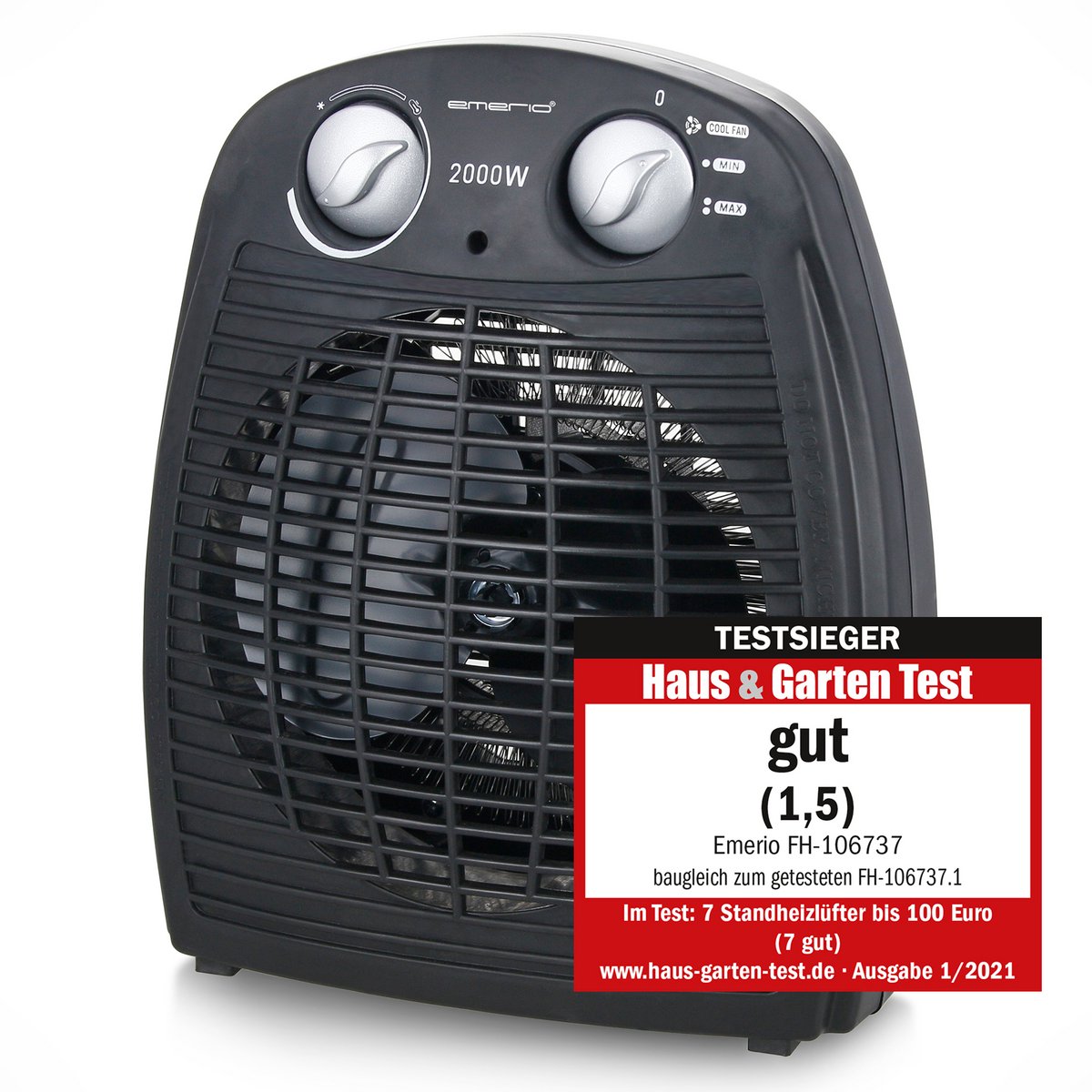 Emerio FH-106737.2 - Ventilator Kachel