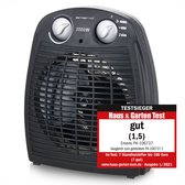 Emerio Ventilator Kachel - 25 m² - 2 Temperatuur instellingen - Ventilatorfunctie - Regelbare thermostaat - Indicatielampje - Omvalbeveiliging - FH-106737.2 Zwart