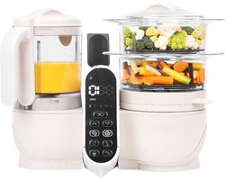 Zyrex® Stoomkoker baby - Stomer en Blender - 6-in-1 Multifunctionele Baby Cooker - Beige - 10cm x 10cm x 10cm