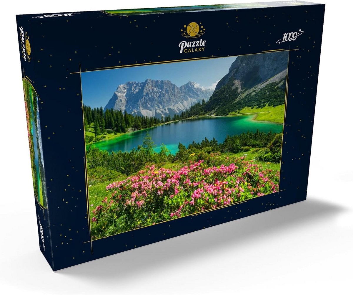 Puzzel 1000 Stukjes Alpenrozen in Bloei Seebensee Tirol - Mooie Landschap Puzzel