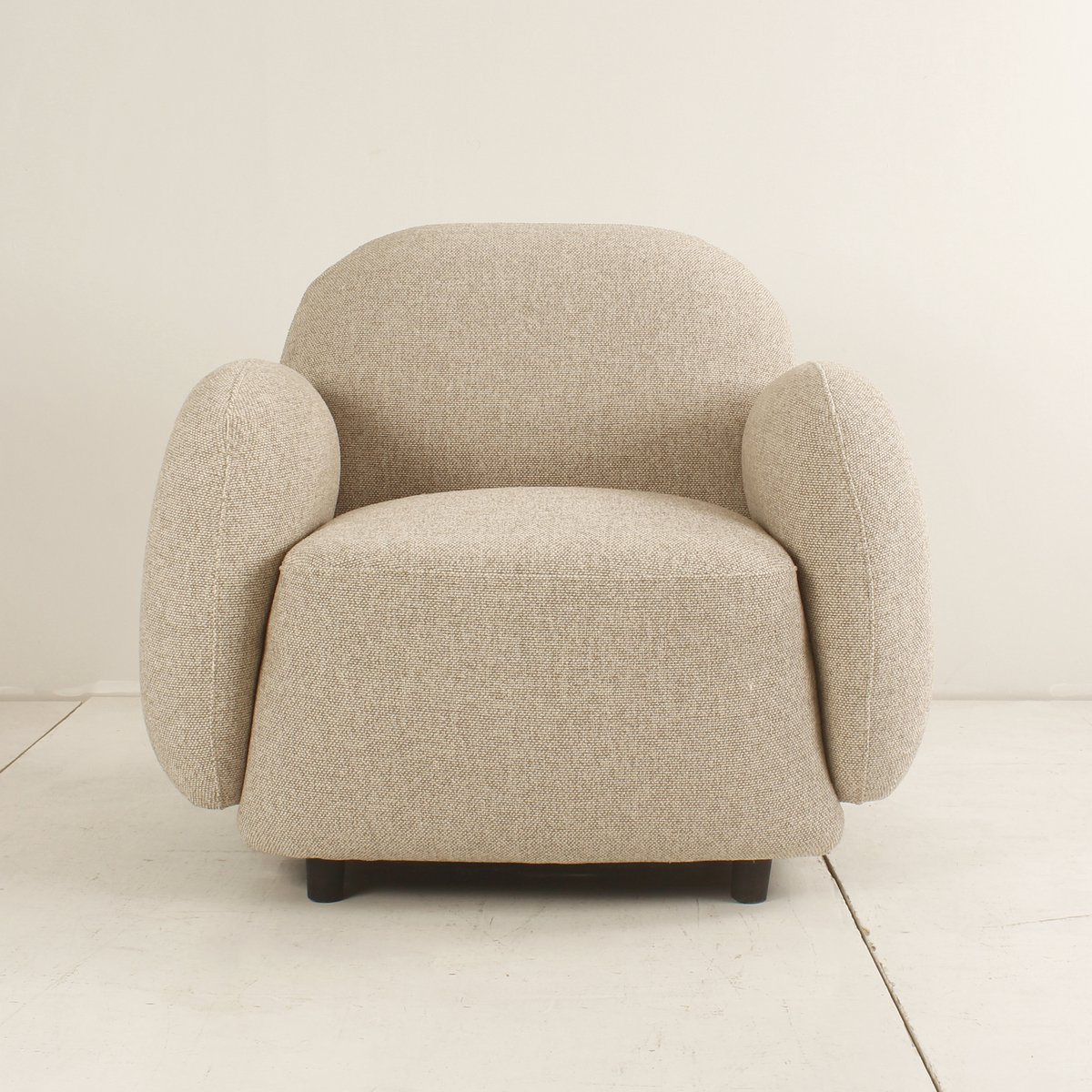 Sleepking - Fauteuil / Accent Stoel Seny - Linnen - Zandkleur - Luxueus