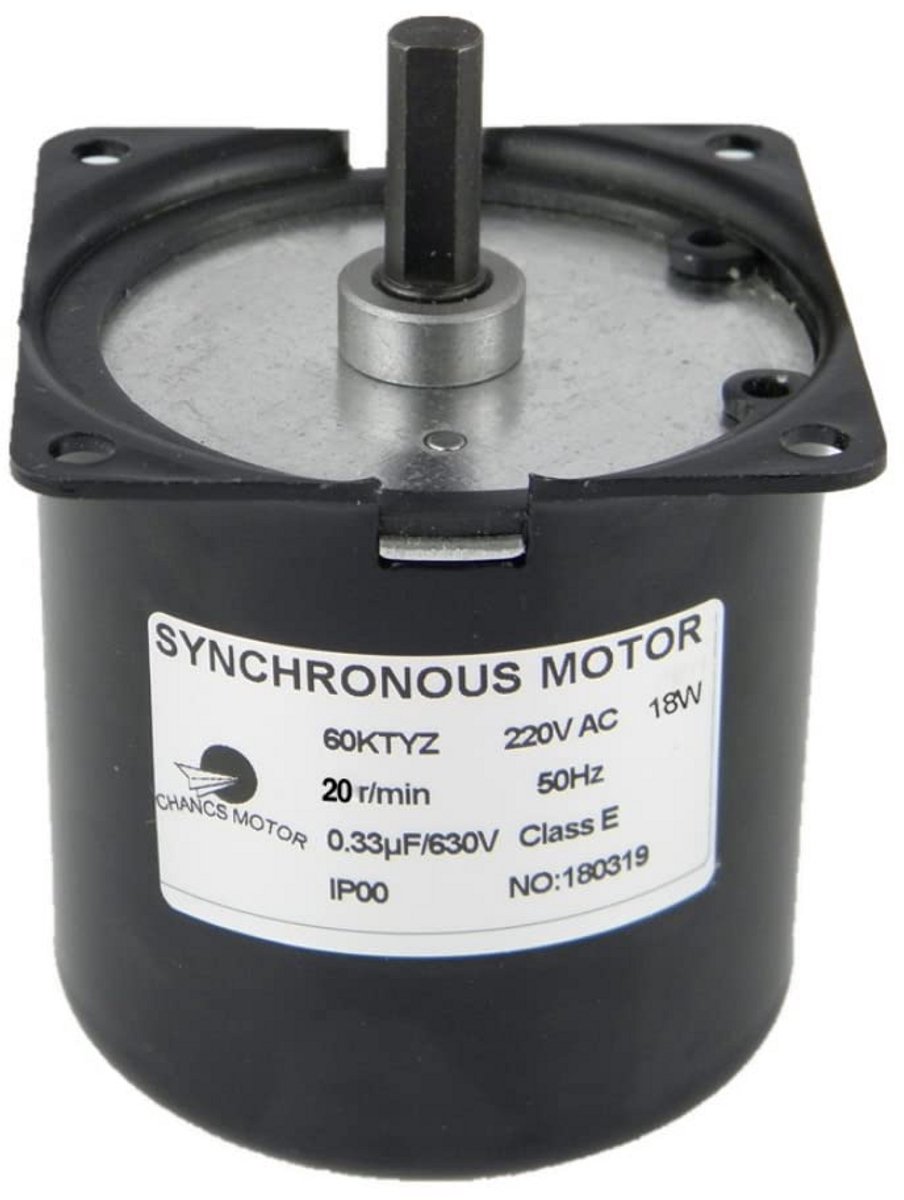 AC 220V Synchrone Motor 20RPM Laag Toerental Hoog Koppel voor Machines