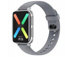 DrPhone CurvX - 3D Pixel Scherm - Smartwatch 44mm - 1.78 Inch 420*485 - ECG Fitness Tracker Hartslag - Grijs