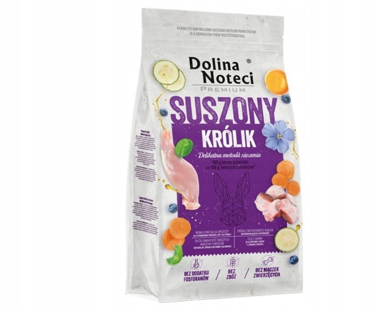 DNP Dolina Noteci Premium - Droogvoer voor Honden - Konijn - Hoog Vleesgehalte - Natuurlijke Ingrediënten - Volledige Voeding