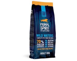 Primal Spirit Wild Waters - Droog Hondenvoer - 70% Vlees en Vis - Koudgeperst - Glutenvrij