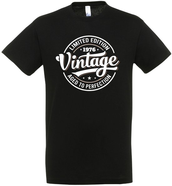 T-shirt Vintage 50 ans - Cadeau anniversaire et fête - Astuce cadeau - Vieilli à la perfection - Cadeau 50 ans - 50 ans Abraham - 50 ans - T-shirt - 1975 - Homme - Cadeau père - Taille M