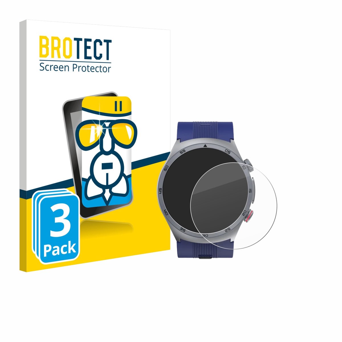 Screenprotector 3 Stuks voor Kardena Care Air 3 (rond) Beschermglas transparant