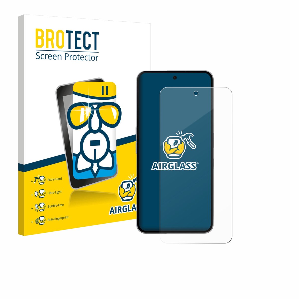 Screenprotector voor Nothing Phone (3a) Pro Beschermglas transparant