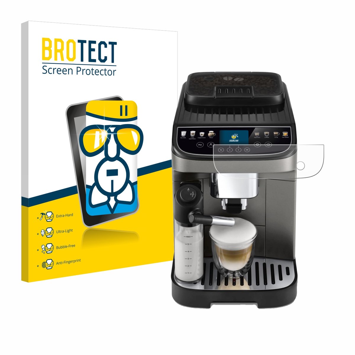 Screenprotector voor DeLonghi Magnifica Evo Next Beschermglas transparant