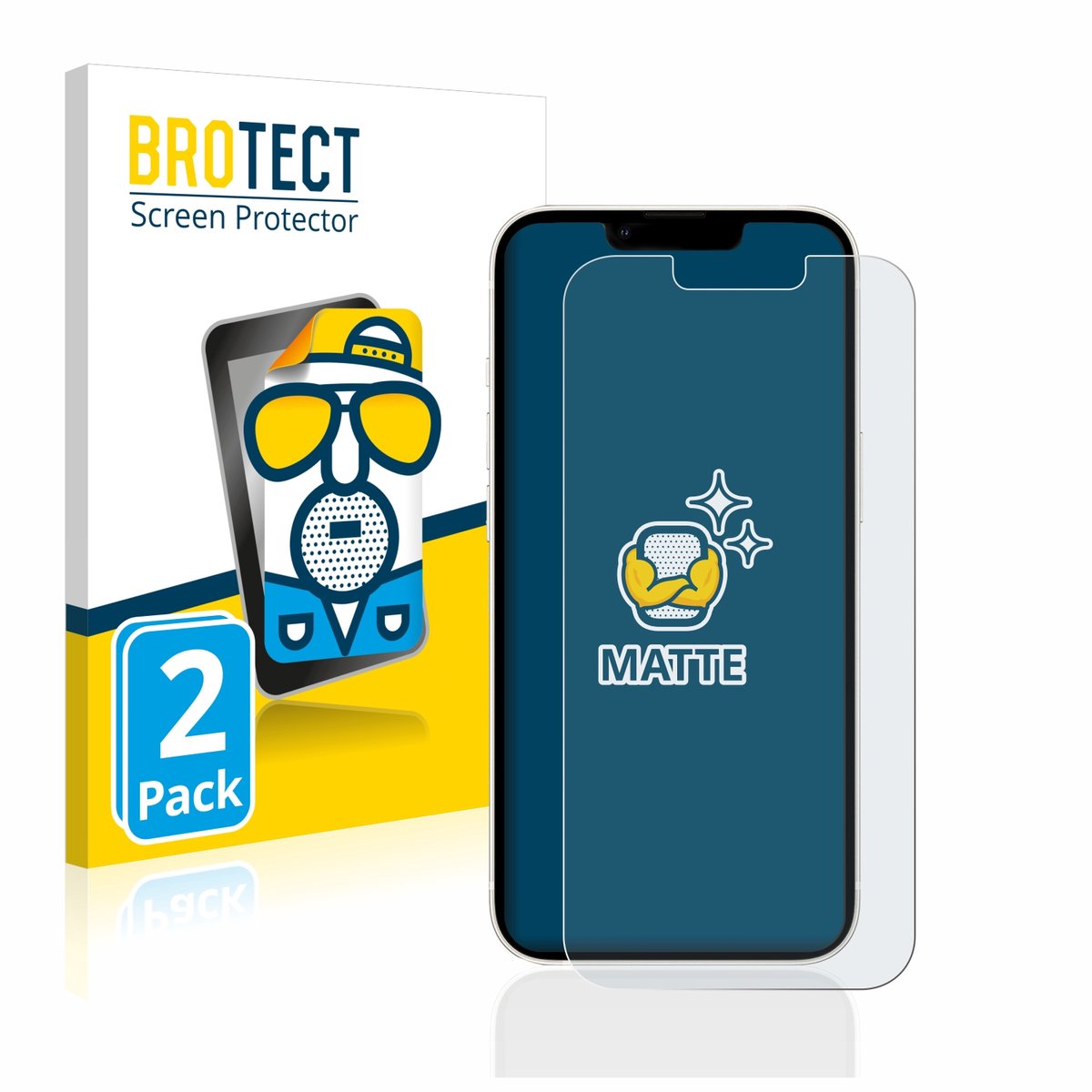 BROTECT - Screenprotector voor Apple iPhone 13 / 13 Pro - Folie Beschermfolie matte 2 Stuks
