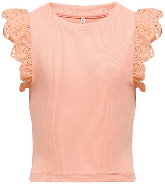 ONLY KOGDREA LIFE S/ S TOP JRS NOOS Haut Filles - Saumon