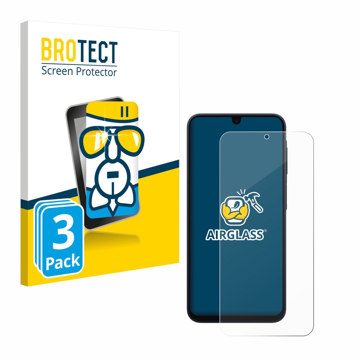 Screenprotector 3 Stuks voor Samsung Galaxy A17 5G Beschermglas transparant