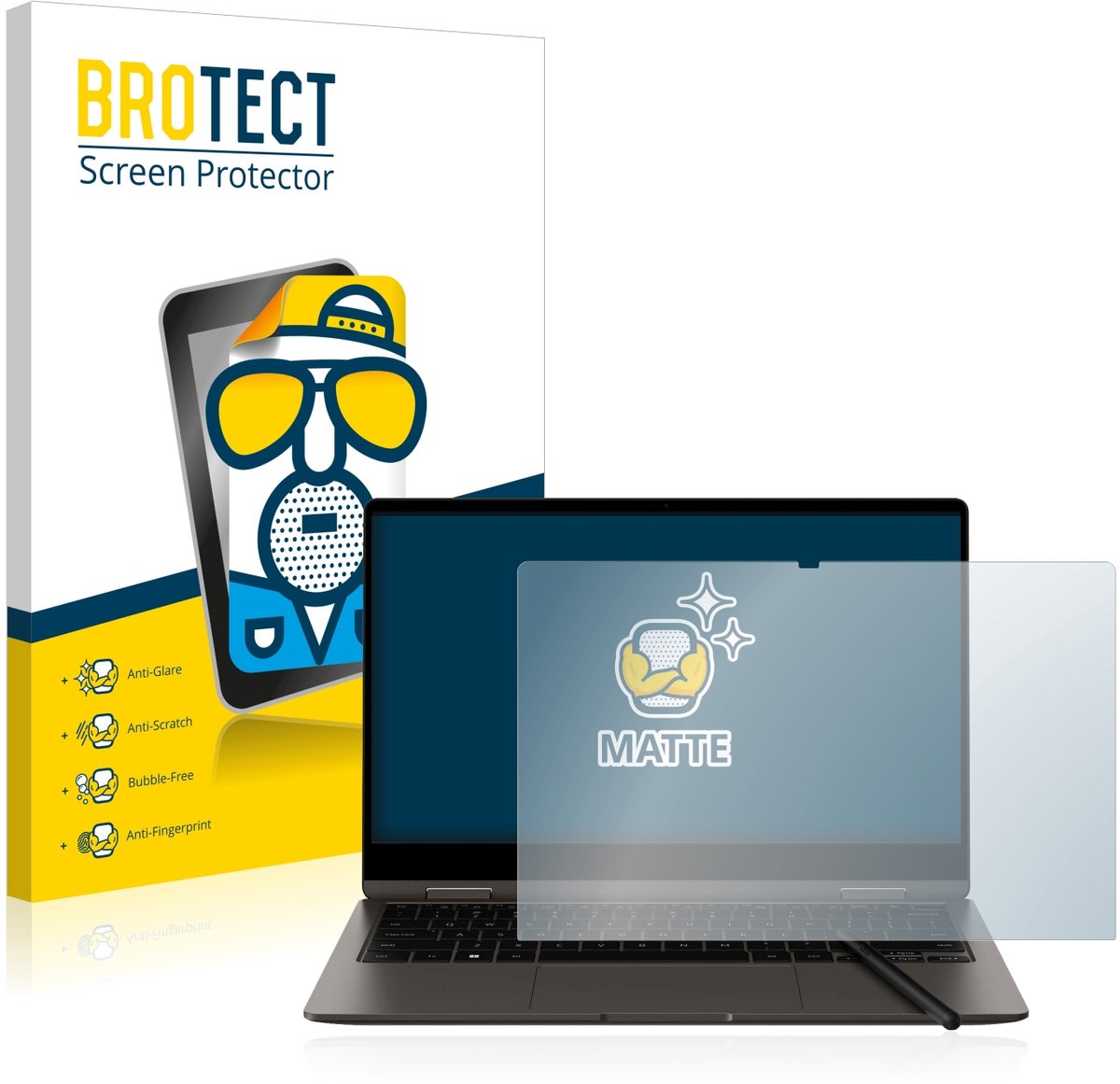 BROTECT - Screenprotector voor Samsung Galaxy Book3 360 13" - Folie Beschermfolie matte