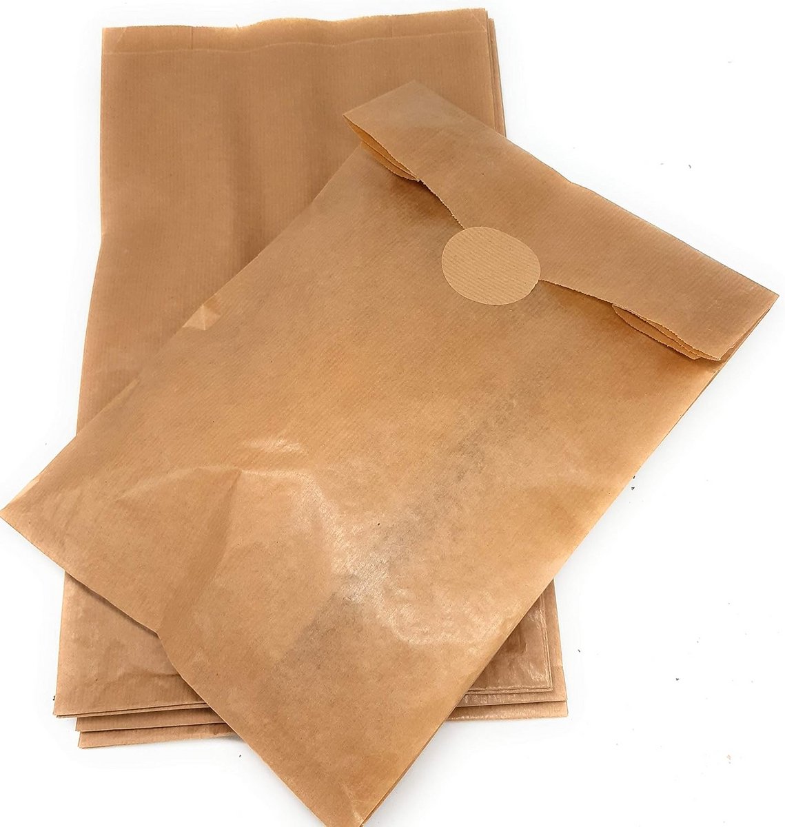 Extra Brede Kraft Bakvormen - 125 stuks met Sluitetiket