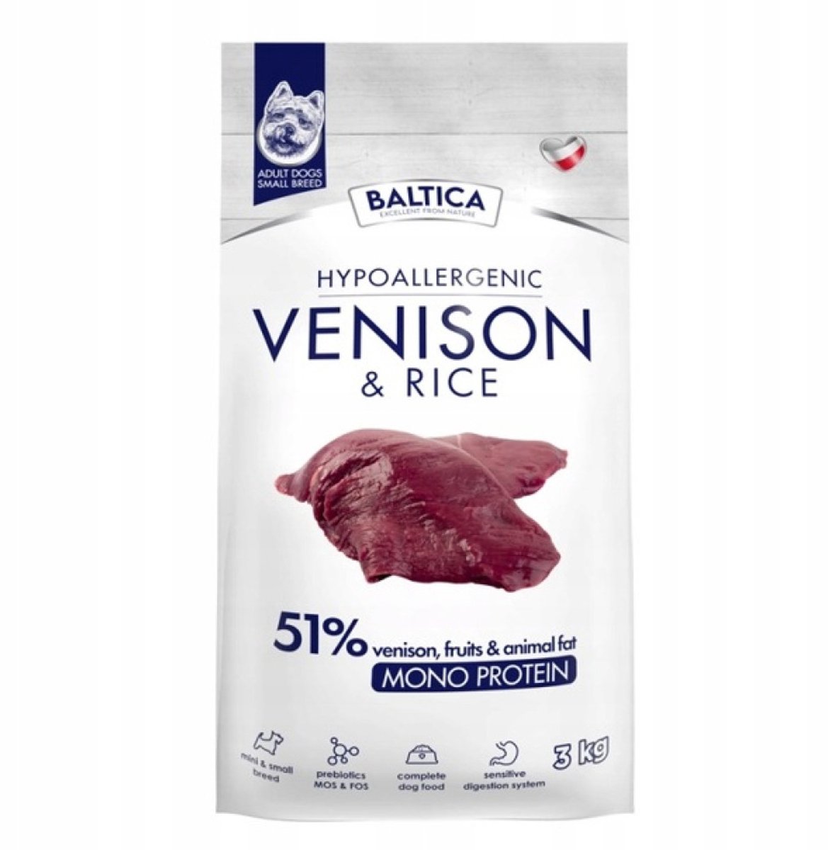 Baltica Baltica Nutraceutic - Hondenvoer Wild & Rijst - Maat XS/S (Kleine Rassen) - 12 kg - Hypoallergeen & Erwtenvrij