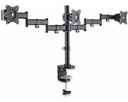 VH Supplies® Monitor Arm 3 Schermen - Drievoudige Monitor Arm - Monitorbeugel voor 3 Schermen - 13-27 inch