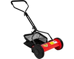 Zyrex®Grasmaaier handmatige – Grastrimmer Opvouwbaar – Handmaaier - Zwart/Rood - 60cm x 50cm x 124cm