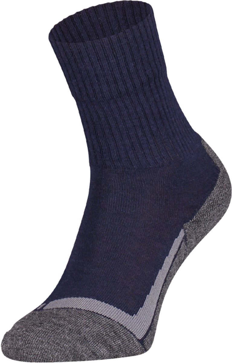 S12 Merino wollen wandelsokken – Marine – 39-42
