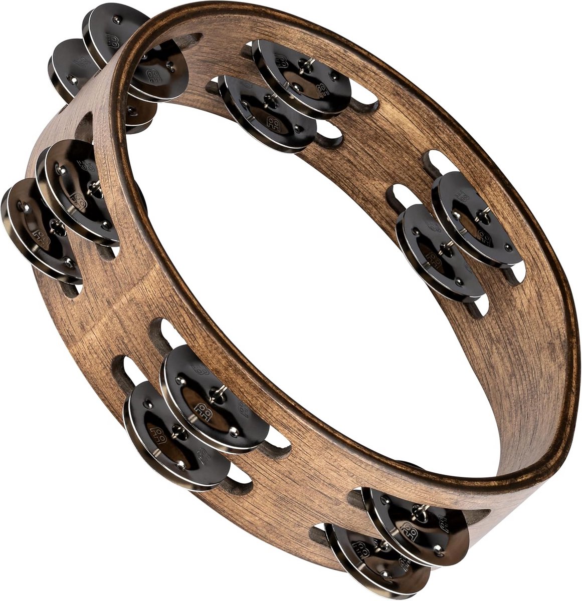 Houten Tamboerijn 8 Inch met Roestvrijstalen Klemmen